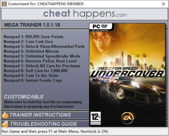 Ʒɳ12޸_Ʒɳ12ʮ޸ v1.0.1.18 CHEATHAPPENS-
