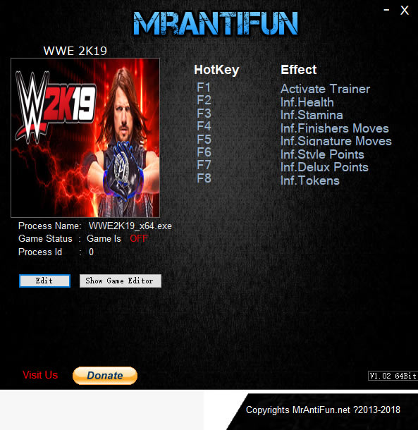 WWE2K19޸_WWE2K19޸ v2018.10.07 MrAntiFun-ĵ