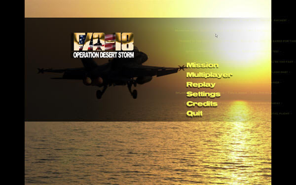 FA-18ɳĮ�籩�ж�����(FA-18 Operation Desert Storm) Ӣ���ⰲװ��