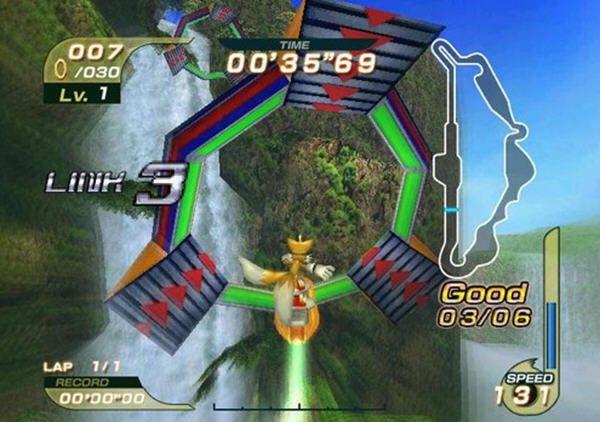 ��Sonic��ϵ���м������¾����һ����Ʒ-����˾�������(Sonic Riders)Ӣ��Ӳ�̰�