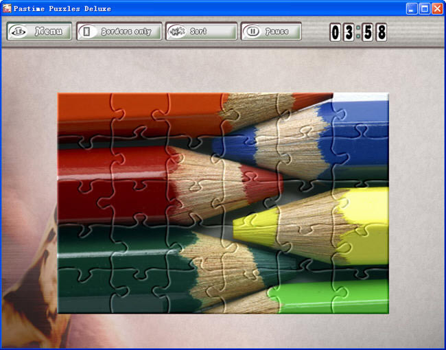 ��������ľ���ƴͼ��Ϸ-����ƴͼ����(PastimePuzzles)��ɫ�ƽ��