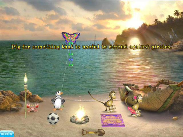 �ڶ�Ԫ�ؽ�ϵ�Ȥζ��Ϸ-�ﵺ��ð��2����(Tropix 2 Quest For The Golden Banana)��ɫӲ�̰�